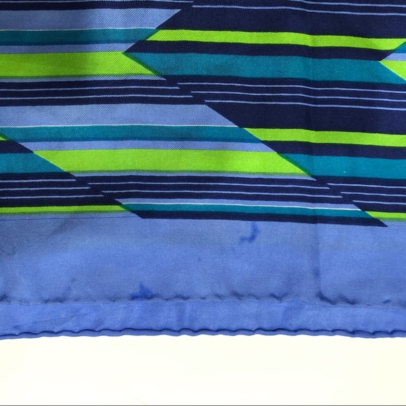 Schiaparelli Silk Striped Multicolor Scarf - Picture 7 of 8